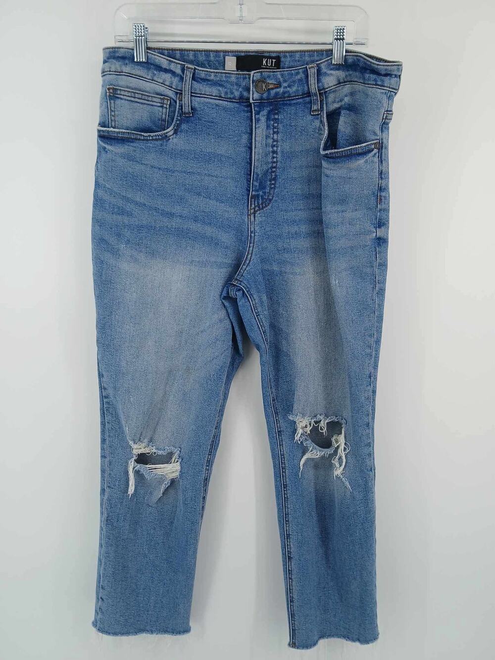 KUT from the Kloth, distressed straight leg (12)